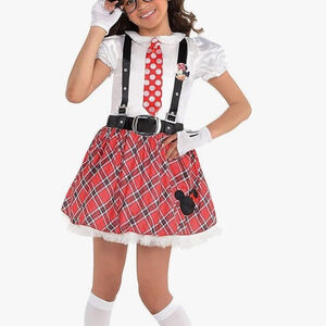 ❤Minnie mouse school girl halloween custome grils size L 10-12